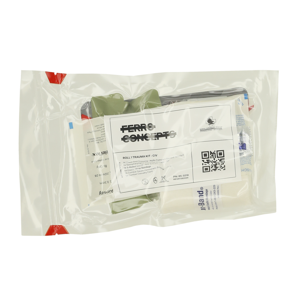 Roll 1™ - Trauma Kit Civilian – FERRO CONCEPTS Roll 1™ - Trauma Kit Civilian – FERRO CONCEPTS