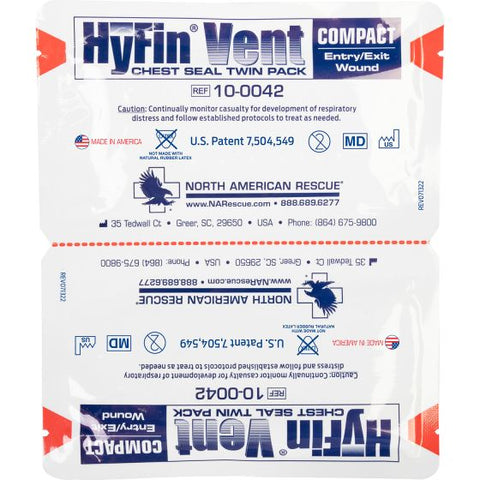 Chest Seal - Hyfin Compact (Vented) Twin Pack